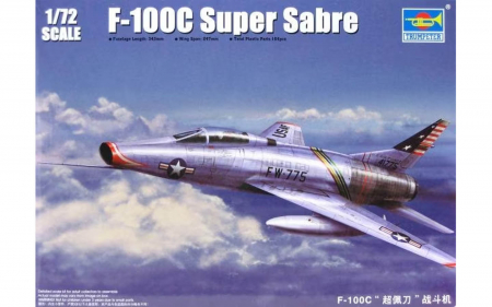 Kituri machete - Trumpeter TRU01648 - 1:72 American jet fighter North American F-100C Super Sabre
