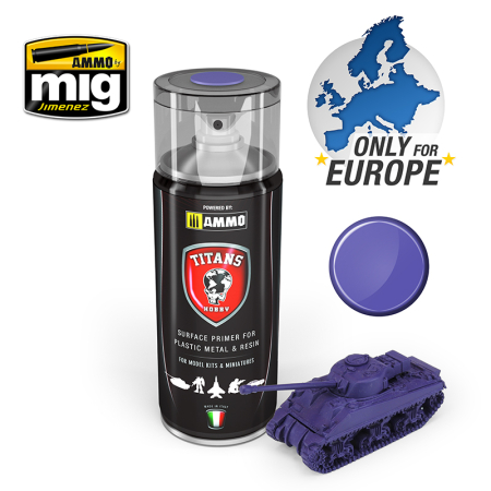 Vopsire, Weathering & Diorama - TTH107 Ammo Titans Primer Spray - Matt Magic Purple