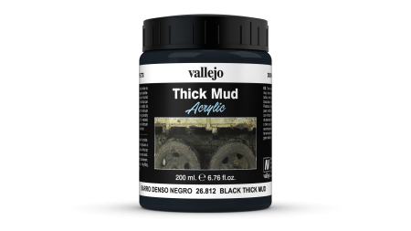 Accesorii diorama - Vallejo 26812 - Black Thick Mud 200ml