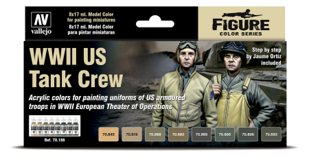 Seturi de vopsele Vallejo - Vallejo 70186 - WWII US Tank Crew