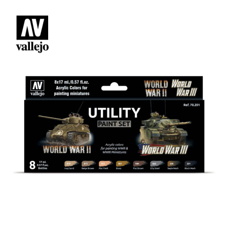 Seturi de vopsele Vallejo - Vallejo 70201 - Utility Paint Set (8)