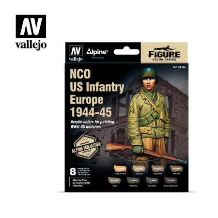 Vopsire, Weathering & Diorama - Vallejo 70244 - Alpine NCO US Infantry Europe 1944-45 (8)