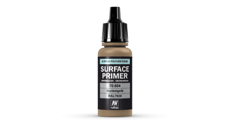 Vallejo Surface Primer - Vallejo 70604 - German Dark Yellow Primer 17ml
