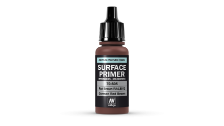 Vallejo Surface Primer - Vallejo 70605 - German Red Brown Primer 17ml