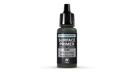Vallejo Surface Primer - Vallejo 70607 - U.K. Bronze Green Primer 17ml