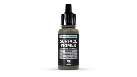 Vallejo Surface Primer - Vallejo 70608 - U.S. Olive Drab Primer 17ml