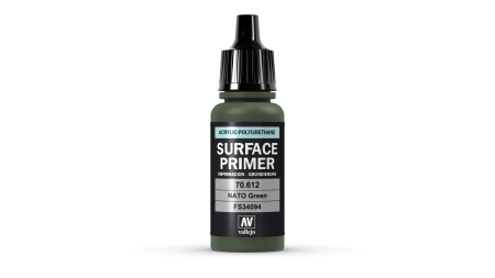 Vallejo Surface Primer - Vallejo 70612 - NATO Green Primer 17ml