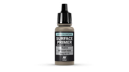 Vallejo Surface Primer - Vallejo 70614 - IDF Israeli Sand Grey 61-73 Primer 17ml