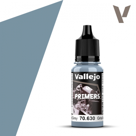 Vopsire, Weathering & Diorama - Vallejo 70630 - Surface Primer - Steel Grey 18 ml