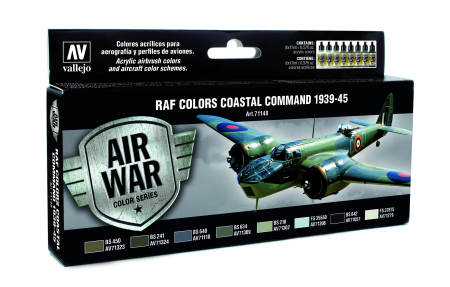 Vallejo Air War Paint Sets - Vallejo 71148 - Coastal Command 1939-45 (8)