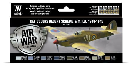 Vallejo Air War Paint Sets - Vallejo 71163 - WWII RAF Desert (8)