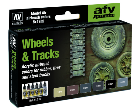 Seturi de vopsele Vallejo - Vallejo 71213 - Wheels & Tracks (6)