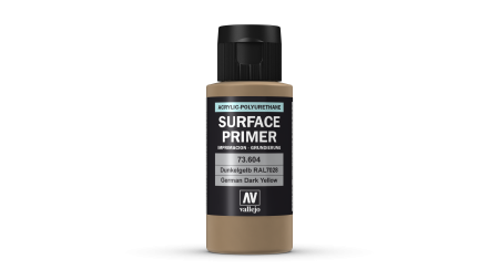 Vallejo Surface Primer - Vallejo 73604 - German Dark Yellow 60ml