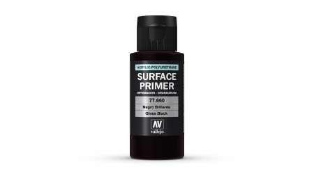 Vallejo Surface Primer - Vallejo 74660 - Mecha Gloss Black Primer 200ml