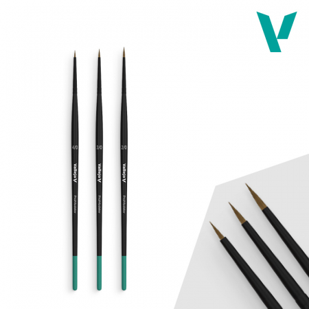 Pensule Vallejo - Vallejo B01990 -  Pro Modeler Definition Brush Set