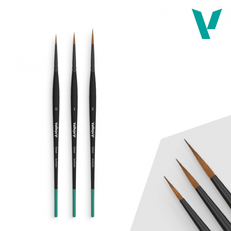 Pensule - Vallejo B02991 - Detail Design Brush Set