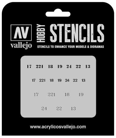 Aerograf - Vallejo ST-AFV003 - Soviet Numbers WWII