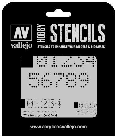 Aerograf - Vallejo ST-SF004 - Digital Numbers