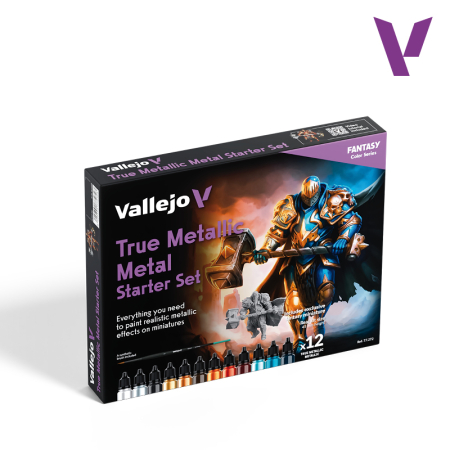 Noutati - Vallejo 77272 - Starter Set (12 culori + miniatură + pensulă)