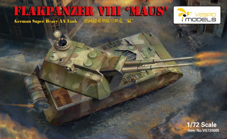 Kituri machete - Vespid Models 720005 - 1:72 Flakpanzer VIII Maus - German Super Heavy AA Tank