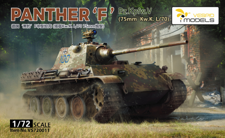Kituri machete - Vespid Models 720011 - 1:72 Pz.Kpfw. V Panther Ausf.F (75mm Kw.K. L/70)