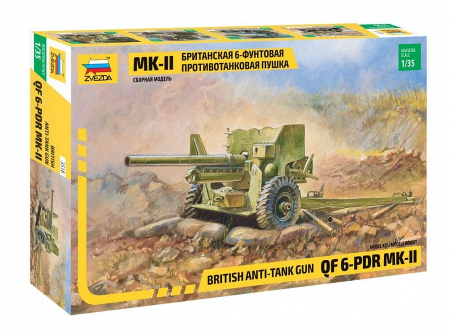 Kituri machete - Zvezda 3518 - 1:35 British 6-Pdr Anti-Tank Gun