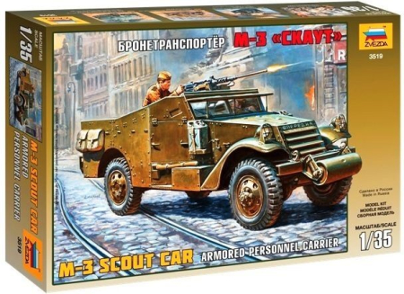 Kituri machete - Zvezda 3519 - 1:35 M-3 ARMORED SCOUT CAR