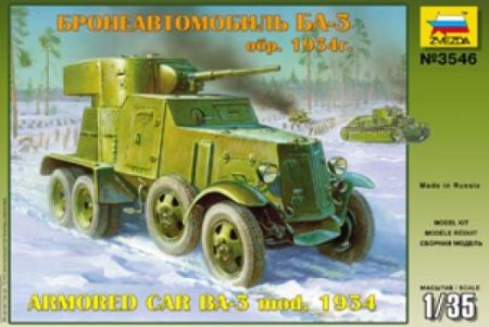 Kituri machete - Zvezda 3546 - 1:35 Armored car Ba -3 mod. 1934