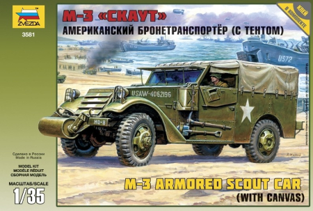 Kituri machete - Zvezda 3581 - 1:35 M-3 Scout