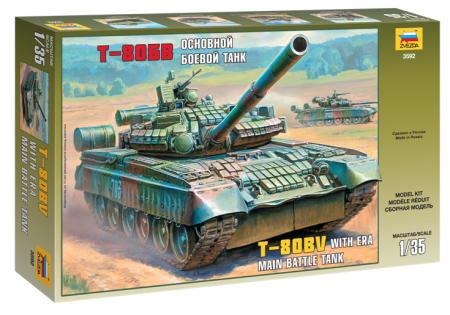 Kituri machete - Zvezda 3592 - 1:35 T-80BV RUS.MAIN BATTLE TANK
