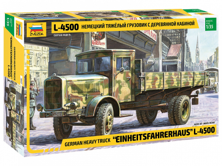 Kituri machete - Zvezda 3647 - 1:35 German Truck L-4500 Einheitskabine