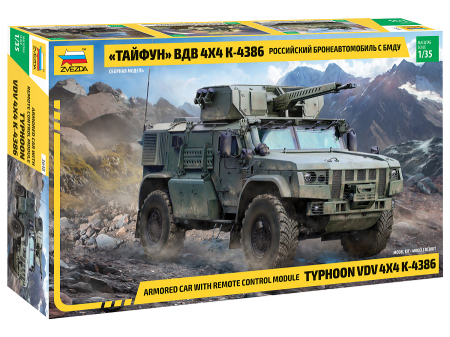 Kituri machete - Zvezda 3648 - 1:35 Russian armored car with remote control module Typhoon VDV 4x4 K-4386 BMDU