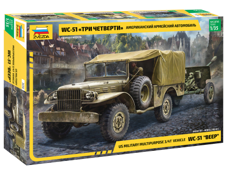 Kituri machete - Zvezda 3656 - 1:35 Dodge WC-51 BEEP
