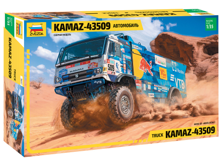 Camioane - Zvezda 3657 - 1:35 Rallye Truck KAMAZ-43509