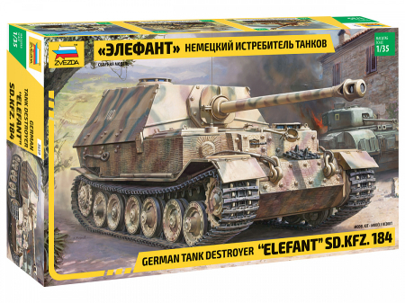 Kituri machete - Zvezda 3659 - 1:35 Elefant Sd.Kfz.184