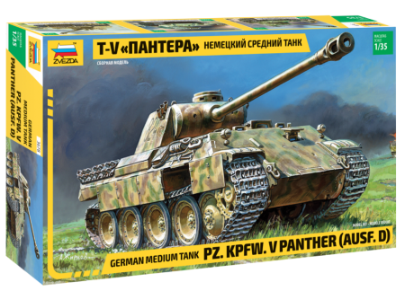 PACHETE - Zvezda 3678 - 1:35 German Panzer KPFW. V PANTHER Ausf. D