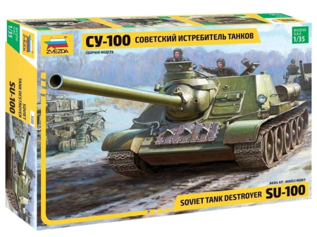 Kituri machete - Zvezda 3688 - 1:35 SOVIET S.P. GUN SU-100 (new moulds)