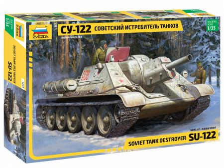 Kituri machete - Zvezda 3691 - 1:35 SU-122 SELF PROPELLED GUN