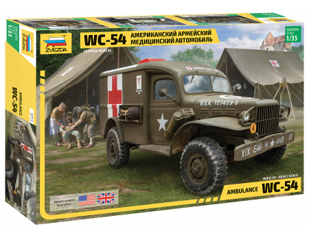 Kituri machete - Zvezda 3711 - 1:35 US Army Medical Vehicle Dodge WC-54