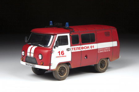 Zvezda 43001 - 1:43 UAZ 3909 FIREFIGHTER CAR [1]