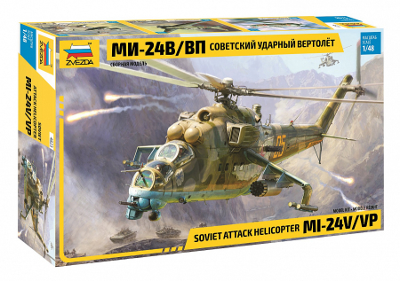 Aero militare - Zvezda 4823 - 1:48 Soviet Attack Helicopter Mi-24V/Vp