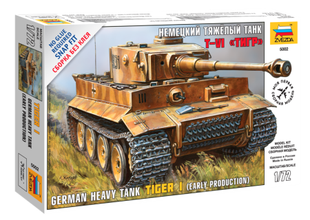 Kituri machete - Zvezda 5002 - 1:72 Heavy tank Pz.Kpfw.VI “Tiger”