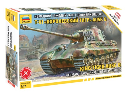 Vehicule militare terestre - Zvezda 5023 - 1:72 KING TIGER