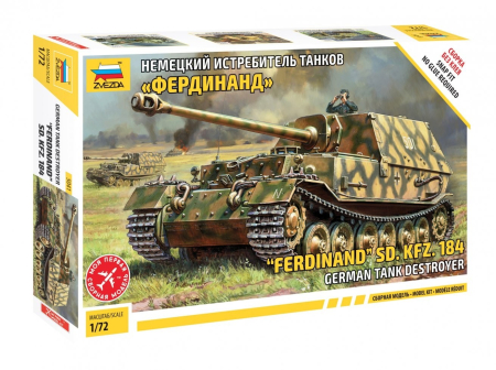 Kituri machete - Zvezda 5041 - 1:72 Ferdinand Sd.Kfz. 184 - Snap-Fit