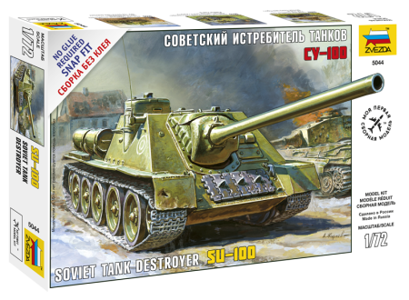 Kituri machete - Zvezda 5044 - 1:72 Soviet Self-Propelled Gun Su-100