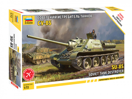 Kituri machete - Zvezda 5062 - 1:72 Su-85 Self Propelled Gun - Snap-Fit