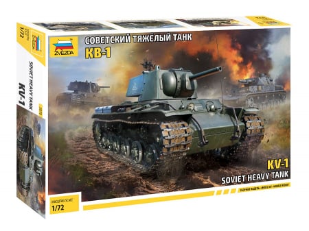 Kituri machete - Zvezda 5070 - 1:72 Soviet Heavy Tank KV-1 WWII