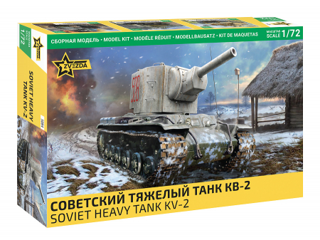 Kituri machete - Zvezda 5084 - 1:72 Soviet Heavy Tank KV-2