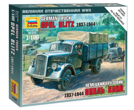 Wargames & Boardgames - Zvezda 6126 - 1:100 German 3t Truck