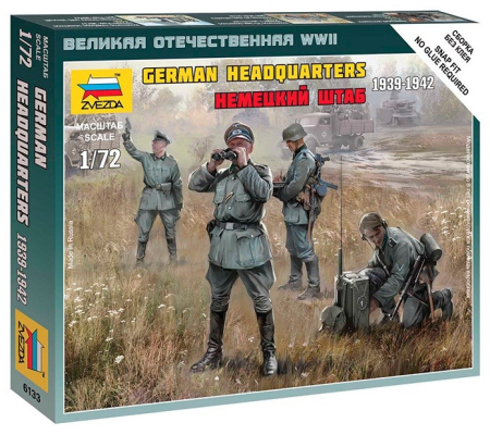 Figurine - Zvezda 6133 - 1:72 GERMAN HQ WWII - 4 figures